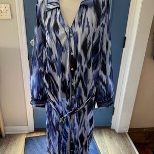 IMAN shirt dress w/belt